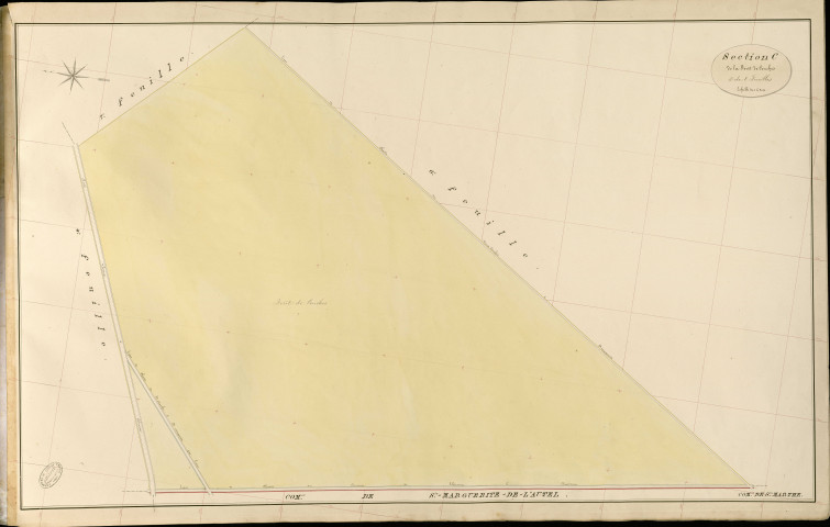 Sainte-Marthe. Section C _ de Forêt de Conches _ 5e de 8 Feuilles