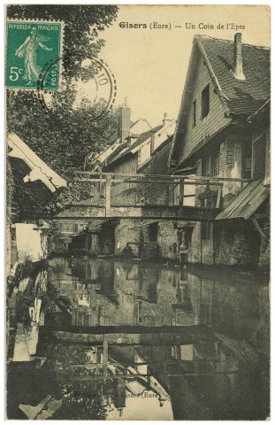 Gisors. Un coin de l'Epte.