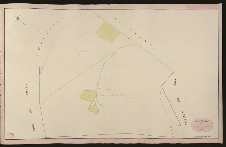 Noyers-près-Vesly (Les). Section B _ de l'Aunaie _ 2e et dernière Feuille