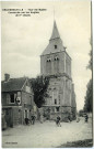 Heudebouville. Tour de l'Eglise construite par les Anglais (XIIIe siècle).