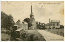 Launay. Place de l'Eglise et Mairie.