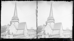 Vue d'ensemble de l'église de Ry (Seine-Maritime).