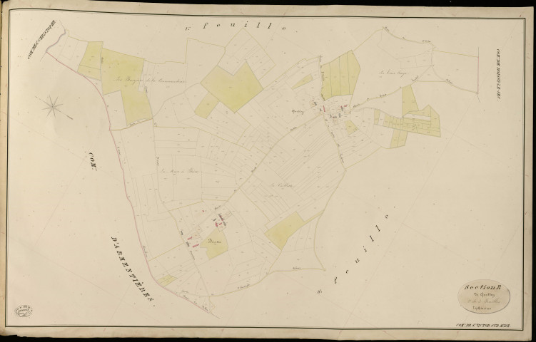 Saint-Victor-sur-Avre. Section B _ de Quettey _ 2e de 3 Feuilles