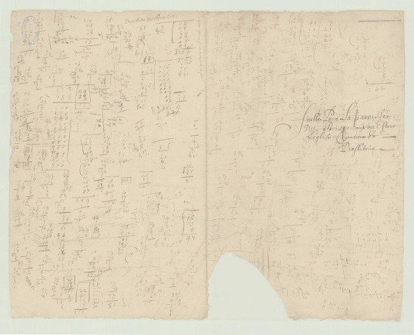 Chambord - Plans parcellaires de Bois-Penthou sur la commune de Chambord. *, Huit plans avec noms des tenanciers et numéros de parcelles (extraits de H 534 Abbaye de Lyre)