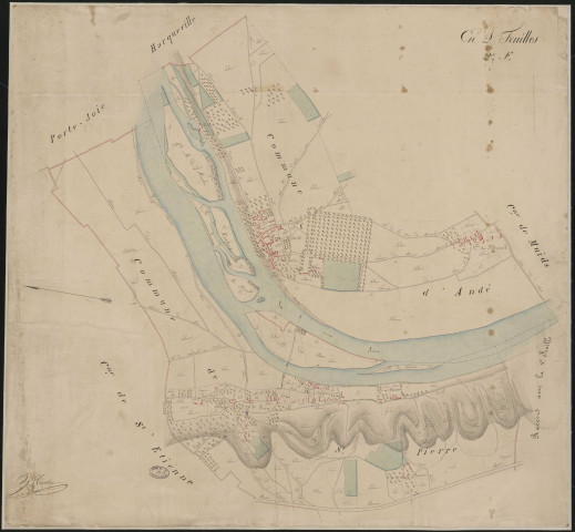 Cours de la Seine à Andé - Seine