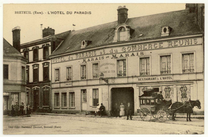 Breteuil-sur-Iton. L'Hôtel du Paradis.