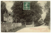 Connelles. L'Entrée du Château et la Route d'Amfreville.