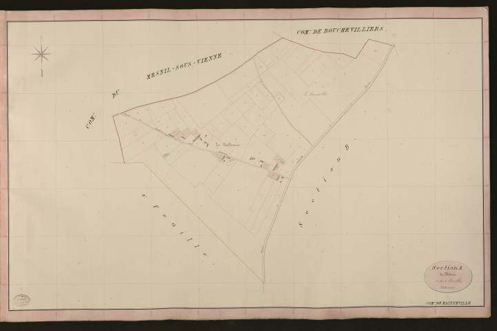 Mainneville. Section A _ du Château _ 1re de 2 Feuilles