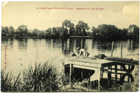 Venables. La Mare-sous-Venables (Eure). - Amateurs du coup de ligne.