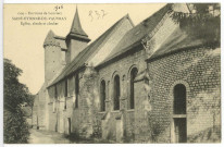 Saint-Etienne-du-Vauvray. Eglise, abside et clocher.