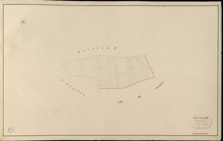 Douains. Section E _ des Métréaux _ 1re de 2 Feuilles