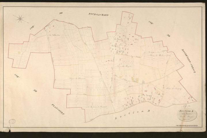 Epreville-en-Roumois. Section A _ de la Businière _ Feuille Unique