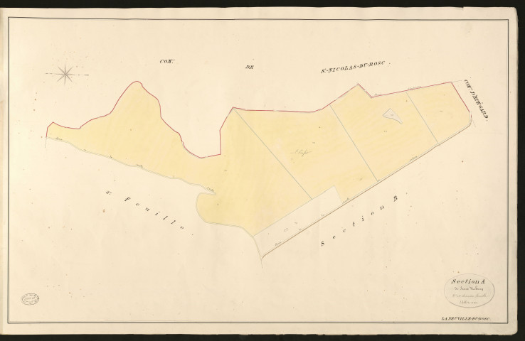 Neuville-du-Bosc (La). Section A _ de Sainte Vaubourg _ 3e et dernière Feuille