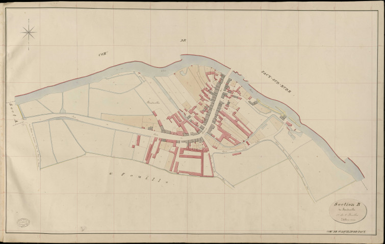 Saint-Aquilin-de-Pacy. Section B _ de Boudeville _ 1re de 2 Feuilles