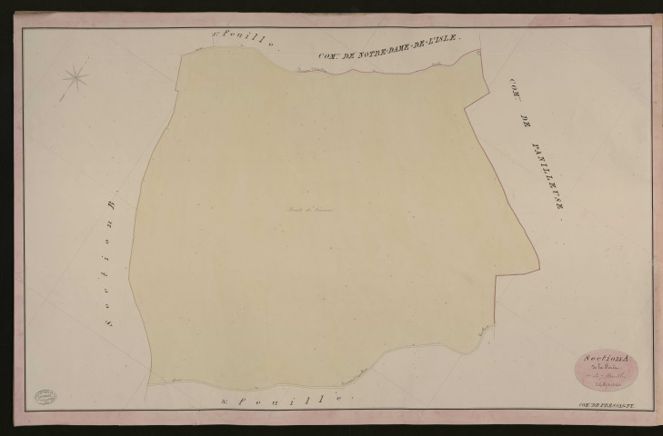 Pressagny-l'Orgueilleux. Section A _ de la Forêt _ 2e de 7 Feuilles