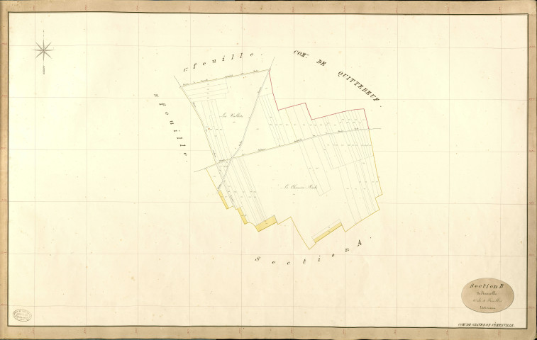 Graveron-Sémerville. Section B _ de Semerville _ 2e de 4 Feuilles
