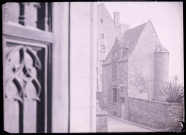 Maison en pierre située sur les remparts de Fougères (Ille-et-Vilaine).