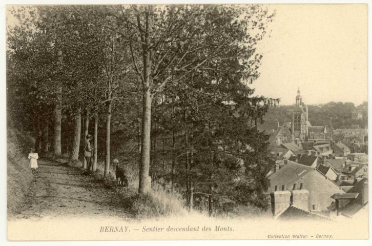 Bernay. Sentier descendant des Monts.