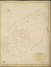 Iville. Tableau d'assemblage _ du Plan Parcellaire de la Commune d'Iville _ Canton de Neubourg - Louviers - Eure. _ Terminé sur le Terrain le 27 Octobre 1845, sous l'administration de M. Zédé, Préfet _ M. Lefebure, Maire _ et sous la Direction de M. Garnier, Directeur des Contributions directes _ M. Le Fébure, Géomètre en Chef. _ Par M. Lenglet, Géomètre de 1re classe.