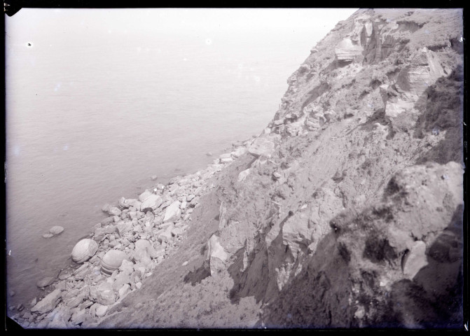 Falaise de la côte d'Opale (Pas-de-Calais).