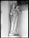 Statue de Vierge à l'enfant de l'église de Bouafles (Eure).