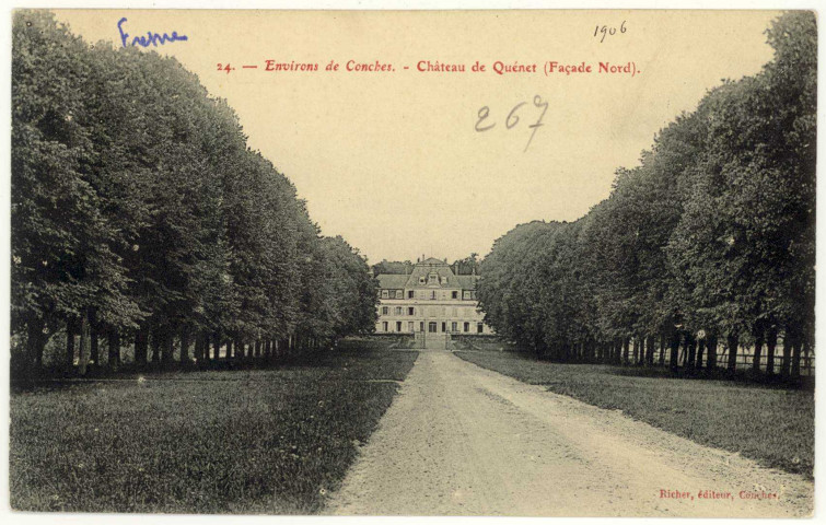 Conches-en-Ouche. Château de Quesnet- (Façade Nord).