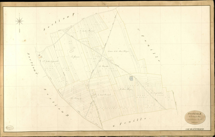 Quittebeuf. Section A _ de la Mare du Hom _ 3e et dernière Feuille