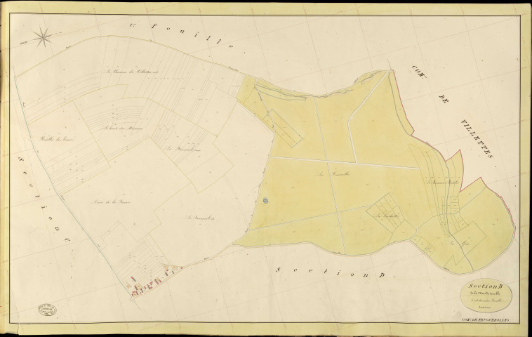 Feuguerolles. Section B _ de la Mare du Tremble _ 2e et dernière Feuille
