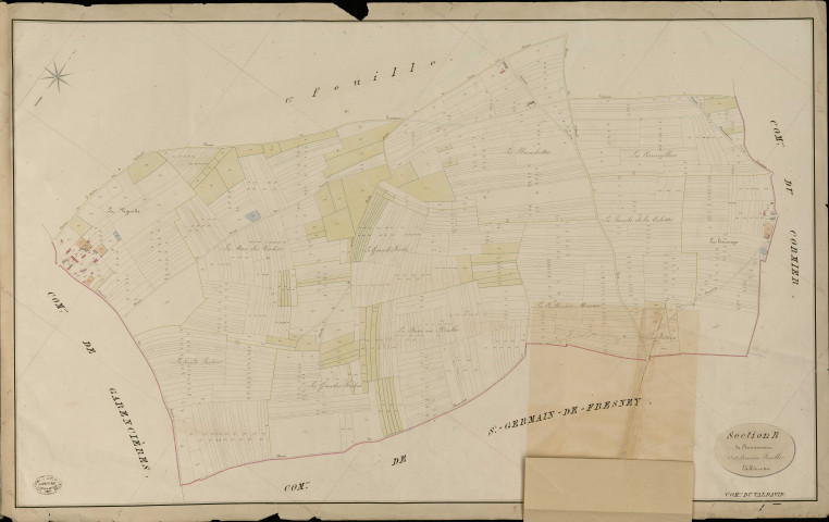 Val-David (Le). Section B _ de Berniencourt _ 2e et dernière Feuille