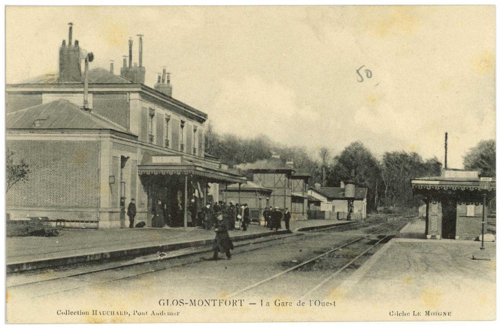 Glos-sur-Risle. La Gare de l'Ouest.