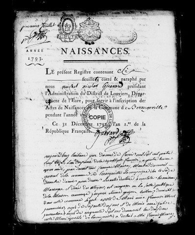 NMD (1793-an IX)