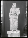 Statue de Vierge à l'enfant de l'église de Notre-Dame-de-l'Isle (Eure).