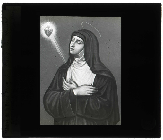 Portrait de Sainte-Marguerite-Marie à Paray-le-Monial (Saône-et-Loire).