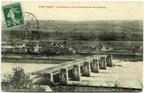 Port-Mort. Le Barrage et vue sur Notre-Dame-de-la-Garenne.