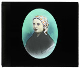 Portrait de Bernadette Soubirous à Lourdes (Hautes-Pyrénées).