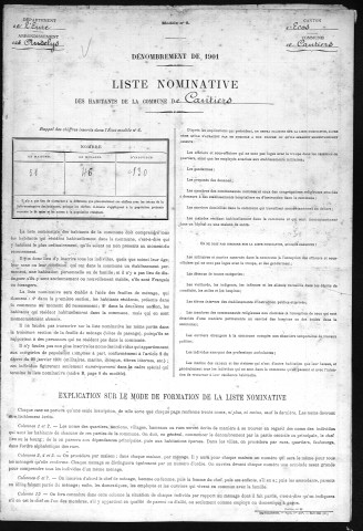 CANTIERS 1901