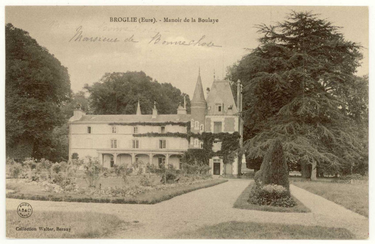 Broglie. Manoir de la Boulaye.