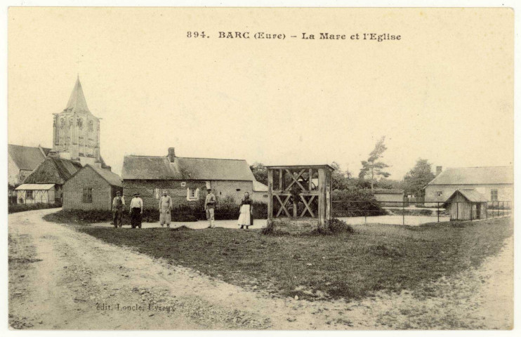 Barc. La mare et l'église.