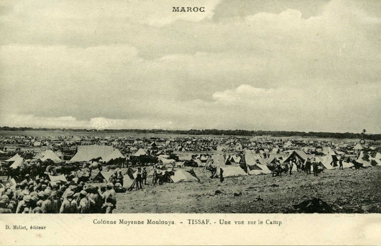 Colonne Moyenne Moulouya. - Tissaf. - Une vue sur le camp