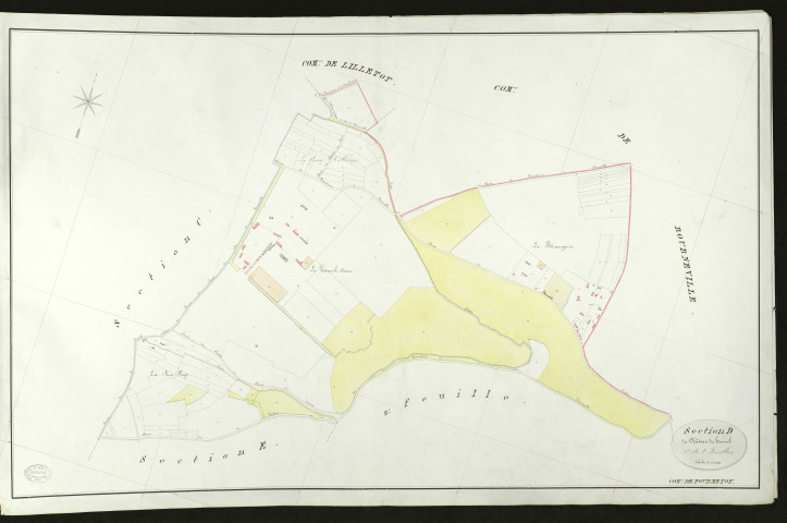 Fourmetot. Section D _ de Château du hamel _ 1re de 2 Feuilles