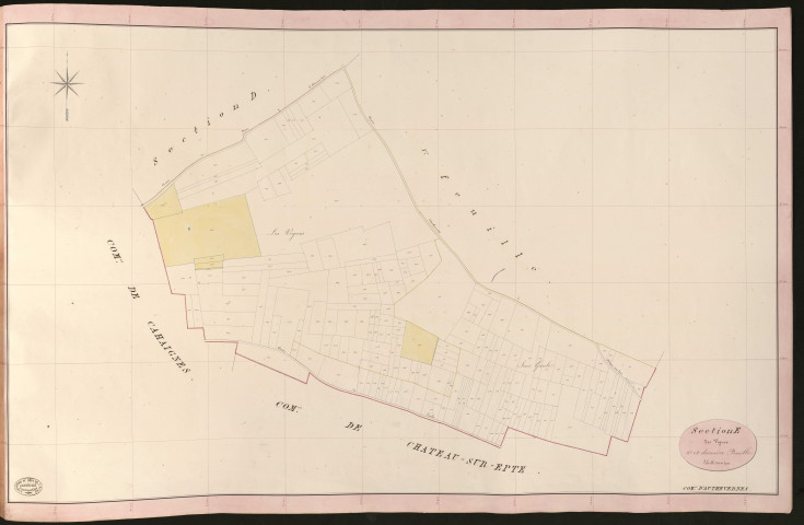 Authevernes. Section E _ des Vignes _ 2e et dernière Feuille