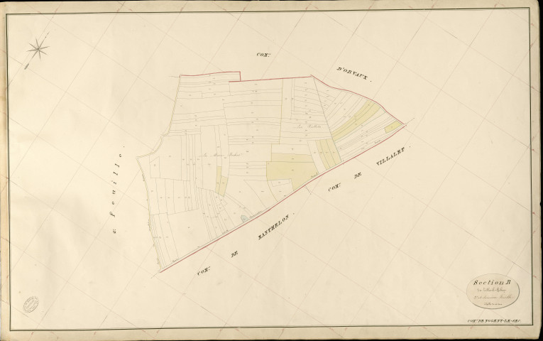 Nogent-le-Sec. Section B _ di Tilleul-Gibon _ 3e et dernière Feuille