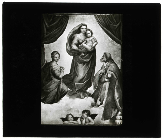 Musée de Dresde (Allemagne), tableau de Raphaël « la Vierge de Saint-Sixte ».