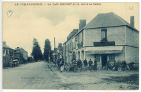 Sainte-Colombe-la-Campagne. La Commanderie - Le Café Brouet et la Route de Paris.