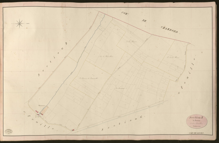 Gisors. Section E _ de Cantiers _ 2e de 3 Feuilles