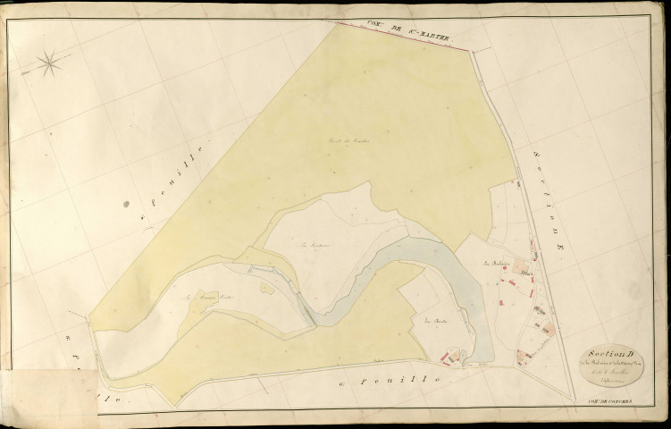 Conches-en-Ouche. Section D _ de la Balivière et de la Maison Verte _ 5e de 6 Feuilles