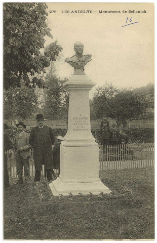 Andelys (Les). Monument de Sellenik.