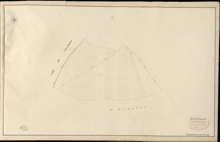 Villiers-en-Désœuvre. Section A _ des Vieilles Maisons _ 3e et dernière Feuille