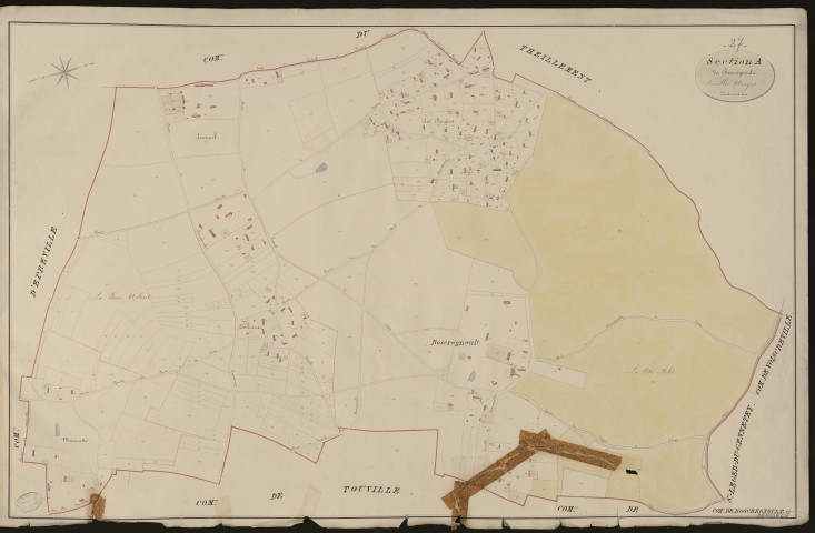 Bosc-Regnoult-en-Roumois. Section A _ de Boscregnoult _ Feuille Unique