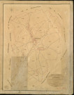 Quittebeuf. Tableau d'assemblage _ du Plan Parcellaire de la Commune de Quittebeuf _ Canton de Evreux (nord) - Evreux - Eure. _ Terminé sur le Terrain le 16 Aout 1841 , sous l'administration de M. Zédé, Préfet _ M. Leclerc, Maire _ sous la Direction de M. Garnier, Directeur des Contributions directes _ M. Le Fébure, Géomètre en Chef. _ Par M. Gérard, Géomètre de 1re classe.
